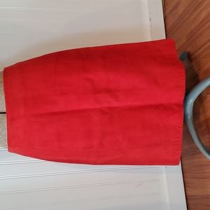 3/$25 Vintage Cherry Red suade skirt sz small